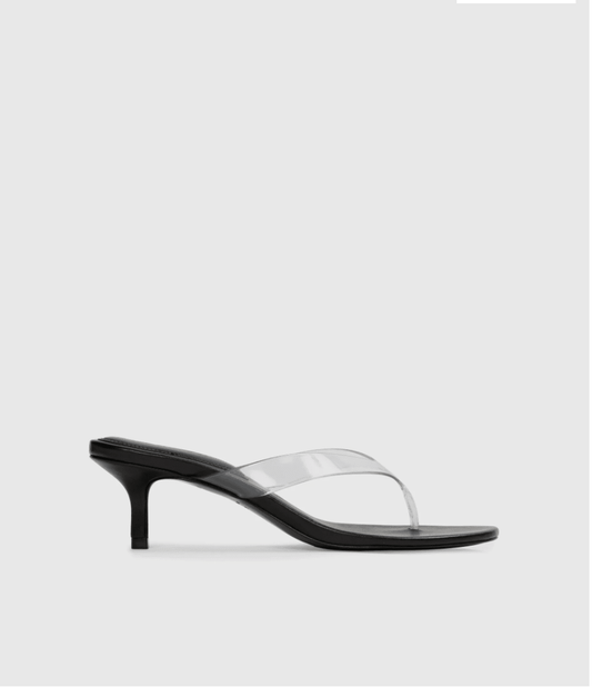Jeli Mules | Black + Clear - MATTHÉ - shoes