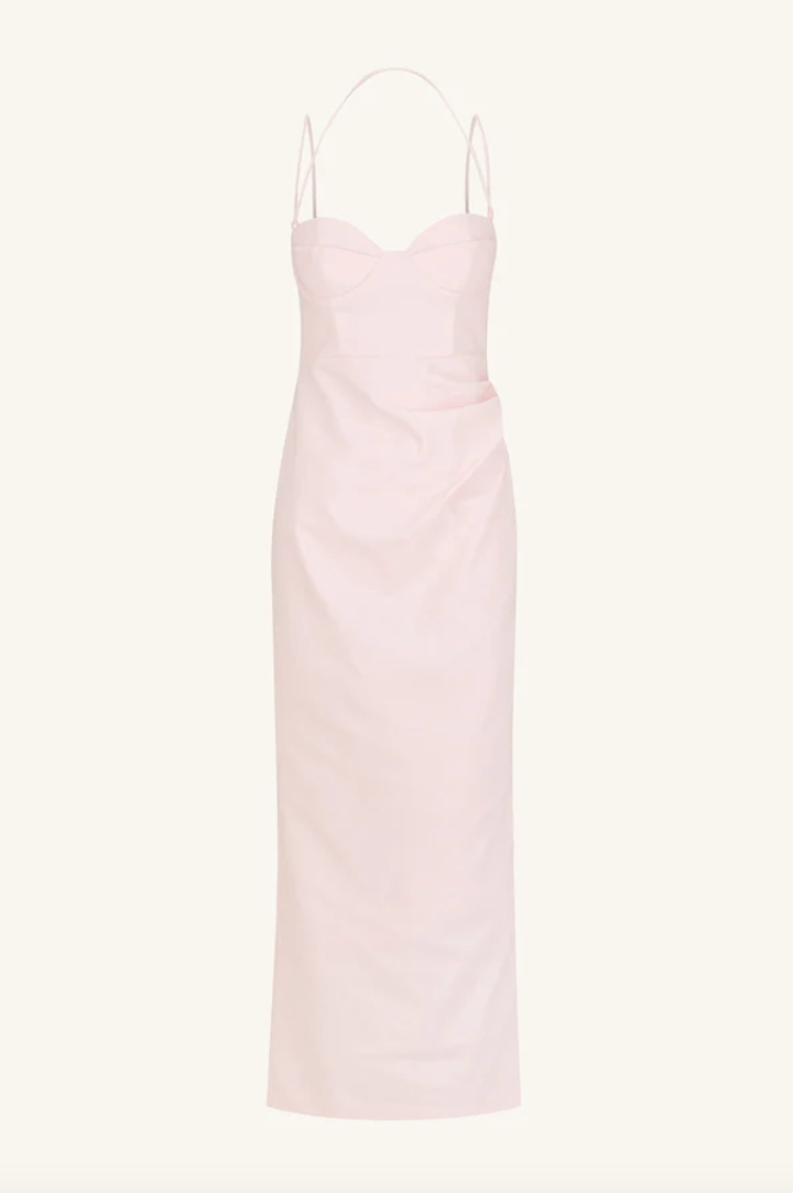 Lani Bustier Maxi Dress | Soft Pink - MATTHÉ - Dress