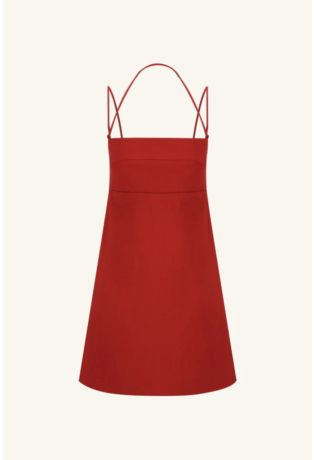 Lani Tied Mini Dress | Red Dahlia - MATTHÉ - Dress