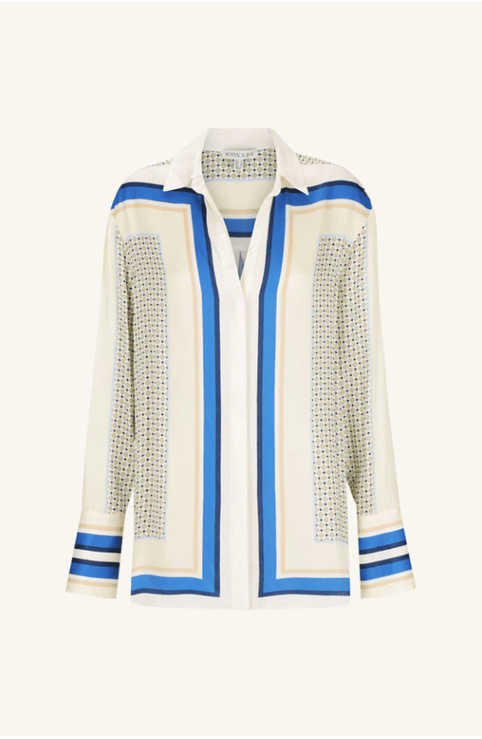 Meret Long Sleeve Shirt | Bandana Scarf Print - MATTHÉ - shirt