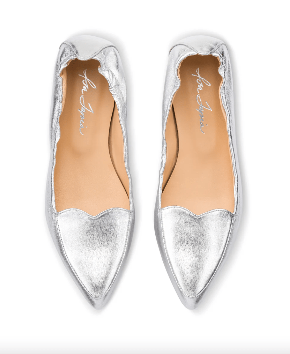 Nova Silver Leather Flats - MATTHÉ - shoes