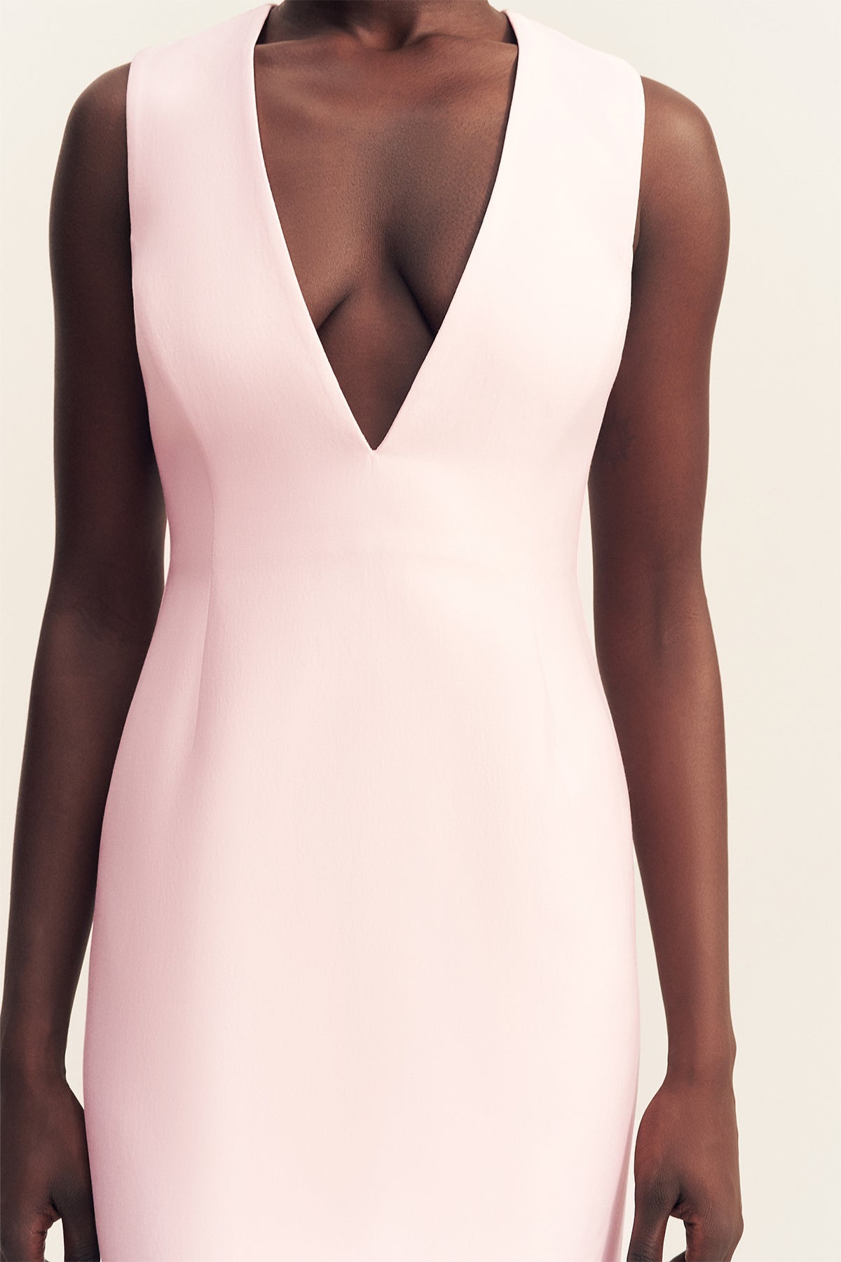 Otis V Neck Maxi Dress | Soft Pink - MATTHÉ - Dress