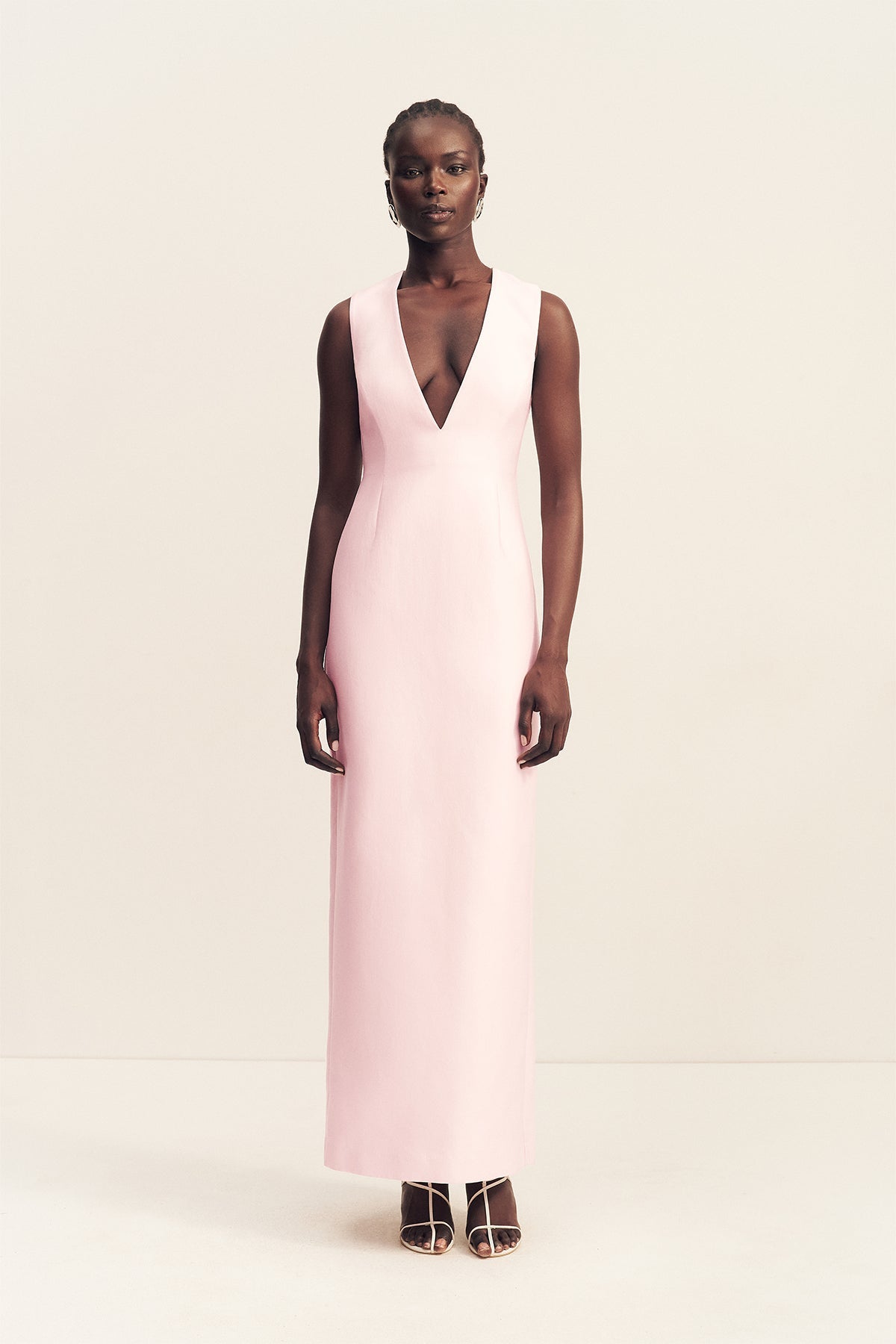 Otis V Neck Maxi Dress | Soft Pink - MATTHÉ - Dress