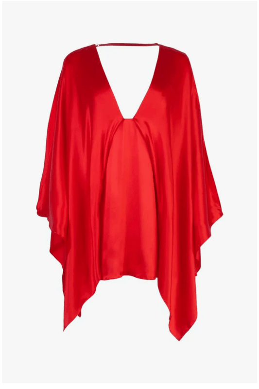 Pietro Mini Caftan | Red Satin - MATTHÉ - Caftan