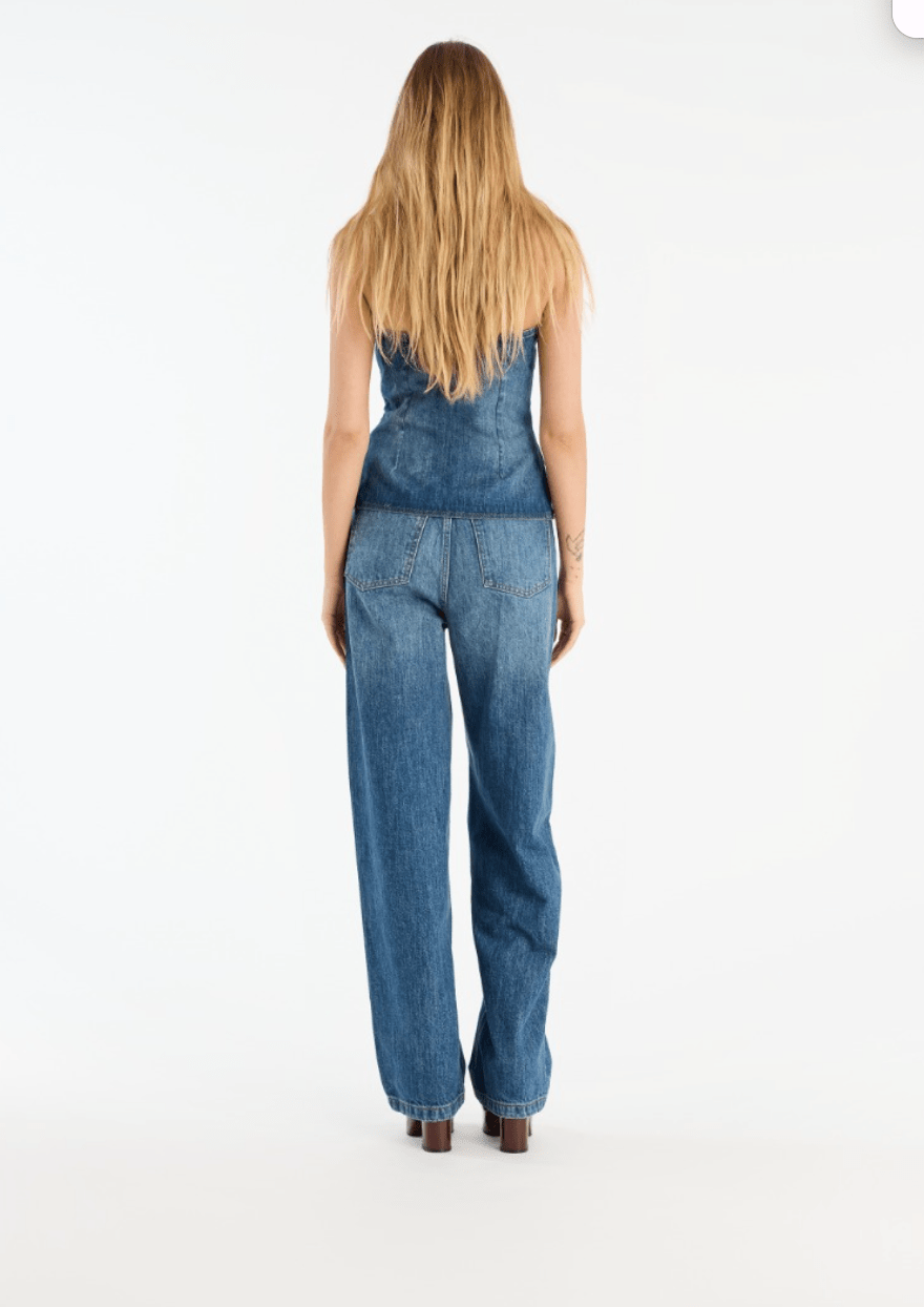 PRE ORDER Classic 5 Pocket Relaxed Jeans | Mid Blue - MATTHÉ - jeans