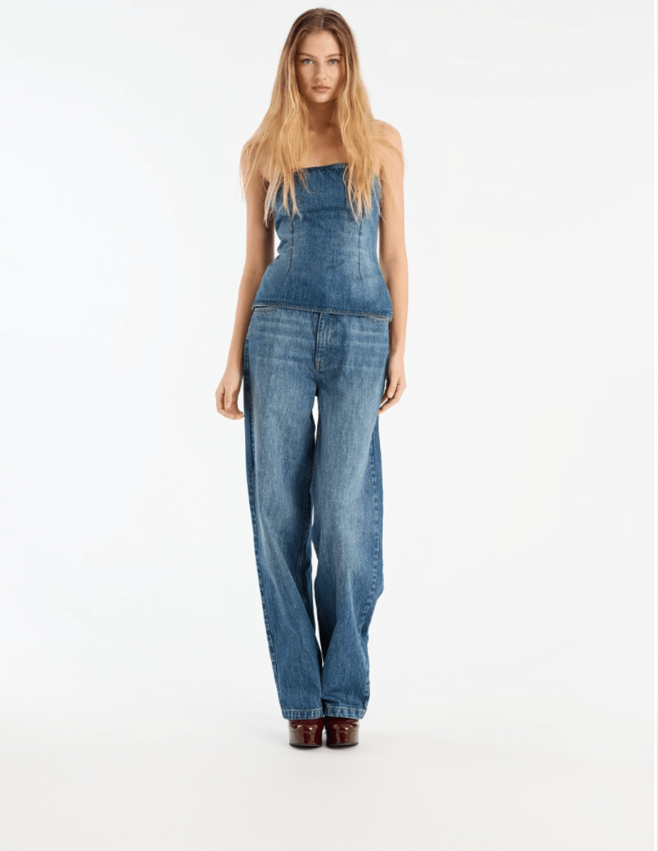 PRE ORDER Classic 5 Pocket Relaxed Jeans | Mid Blue - MATTHÉ - jeans