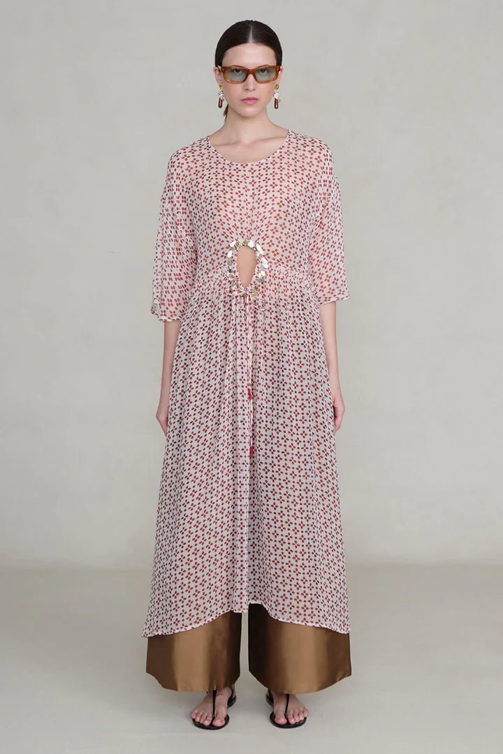 PRE-ORDER | Cutout Sequin Chiffon Tunic - MATTHÉ - tunic