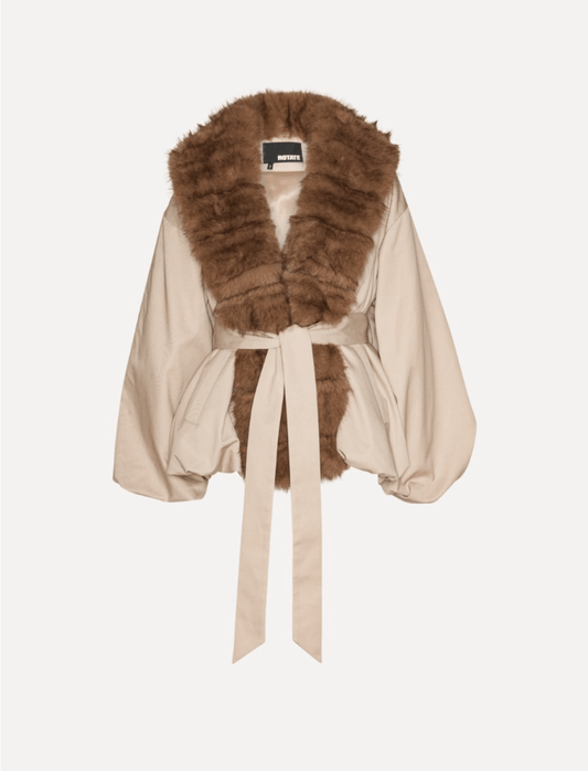 PRE ORDER Faux Fur Collar Jacket - MATTHÉ - jacket
