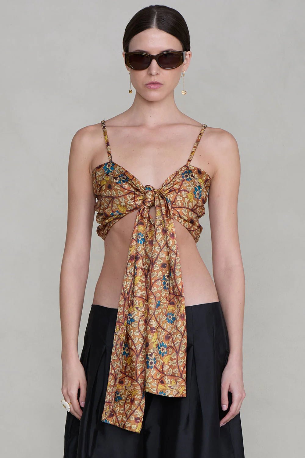 PRE-ORDER | Flora Wrap Top Marigold - MATTHÉ - Top