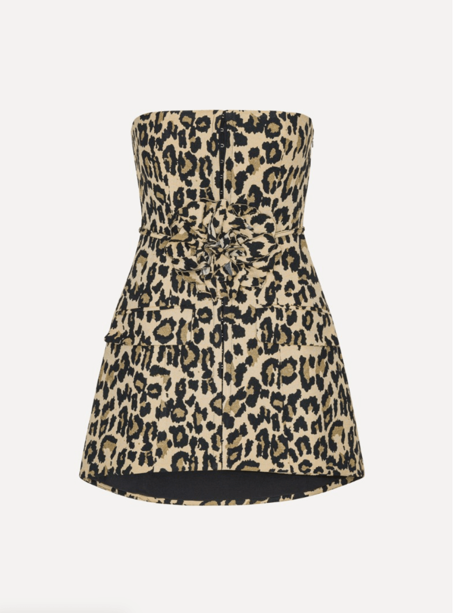 PRE ORDER Jacquard Long Top | Leopard - MATTHÉ - Top