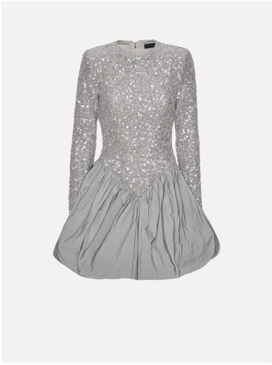 PRE ORDER Sequin Midi Dress | Silver Grey - MATTHÉ - Dress