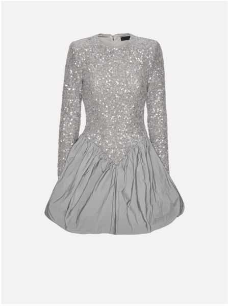 sequin midi dress silver Silver Multi Sequin Cowl Neck Midi Dress | Womens | Small (Available in XS) | 100% Polyester