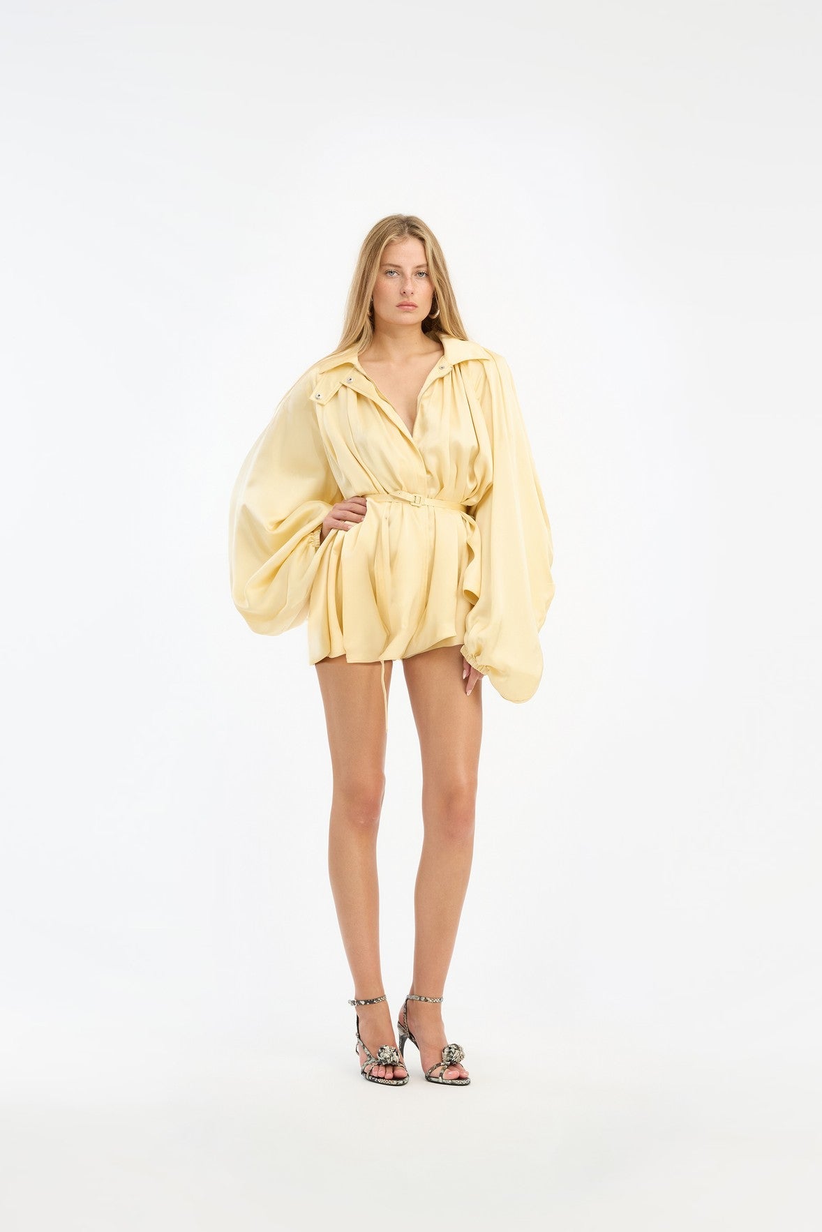 Satin Blousy Jumpsuit - MATTHÉ - 