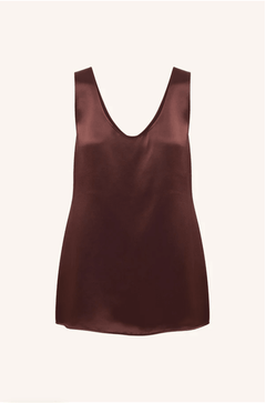 Savanna Scoop Neck Top | Coffee