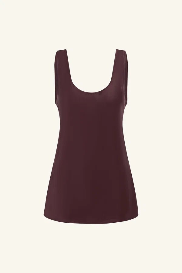 Savanna Scoop Neck Top - PLUM - MATTHÉ - Top