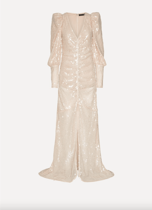 Sequin Gown | Creme Nude - MATTHÉ - gown