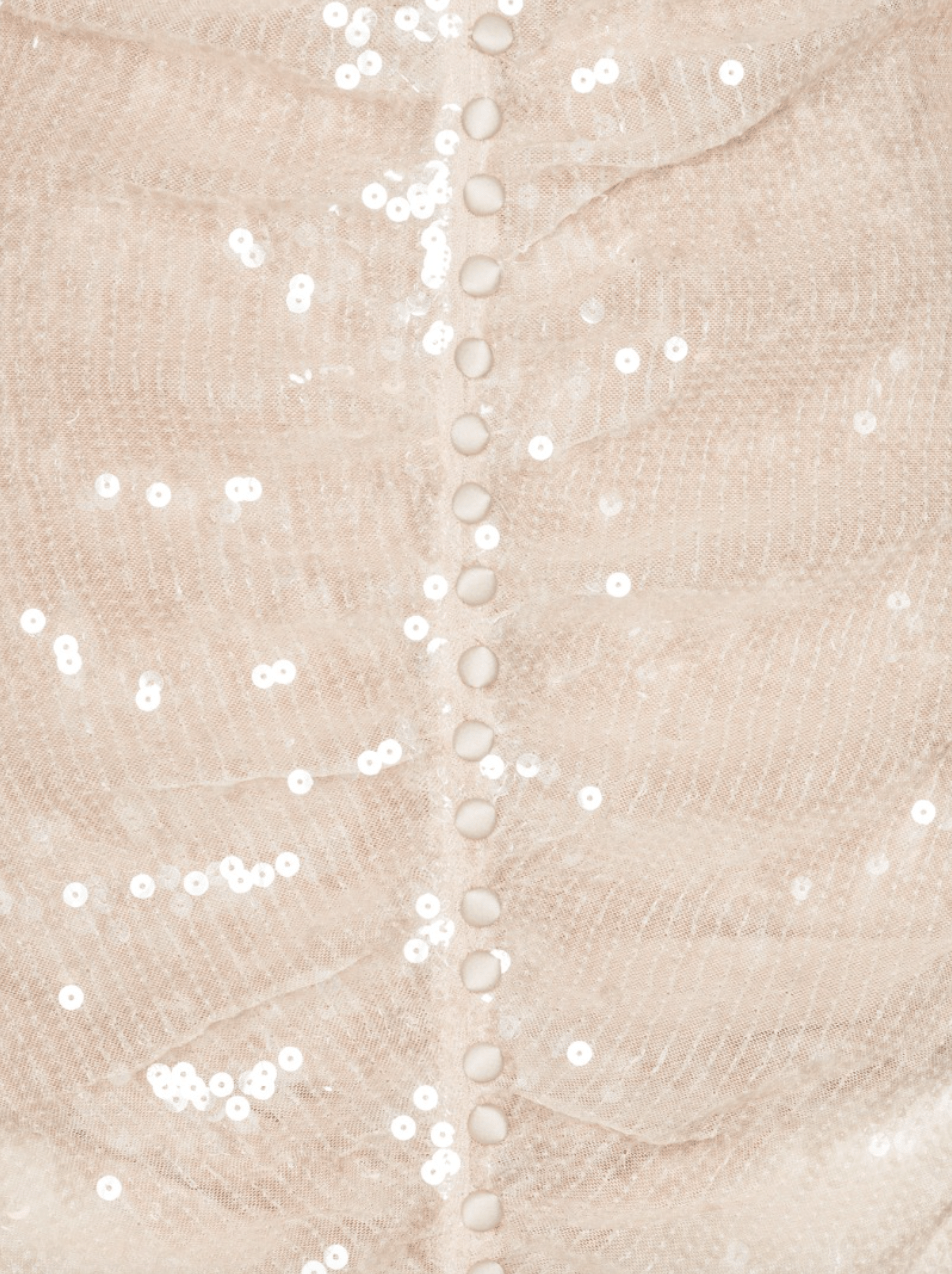 Sequin Gown | Creme Nude - MATTHÉ - gown