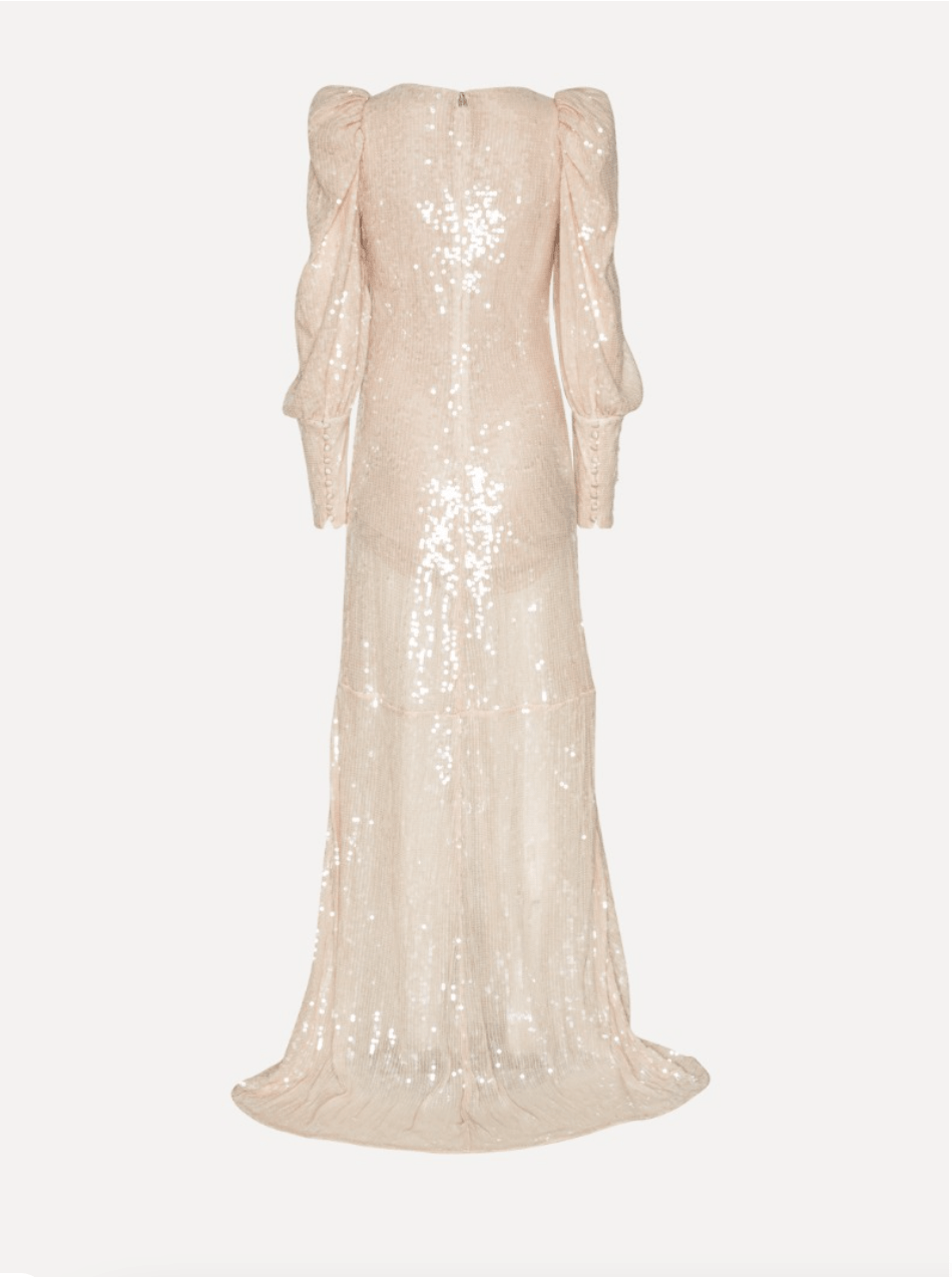Sequin Gown | Creme Nude - MATTHÉ - gown
