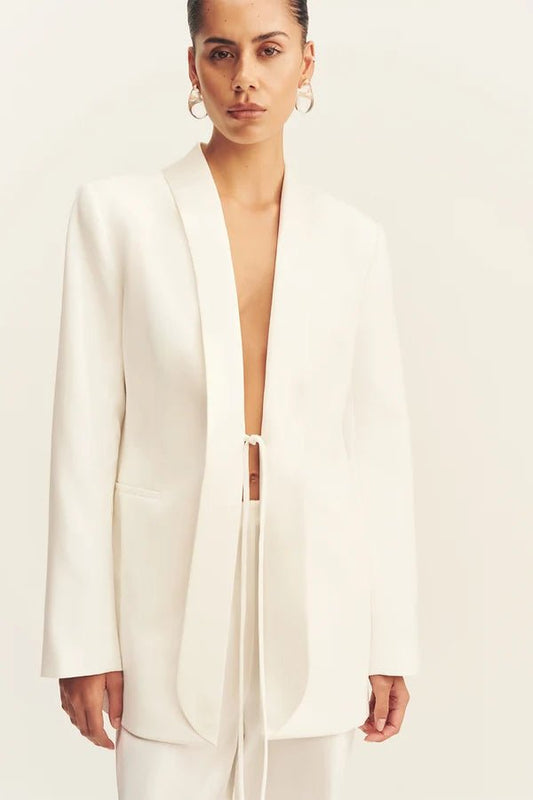 Solana Tuxedo Tie Blazer - MATTHÉ - blazer