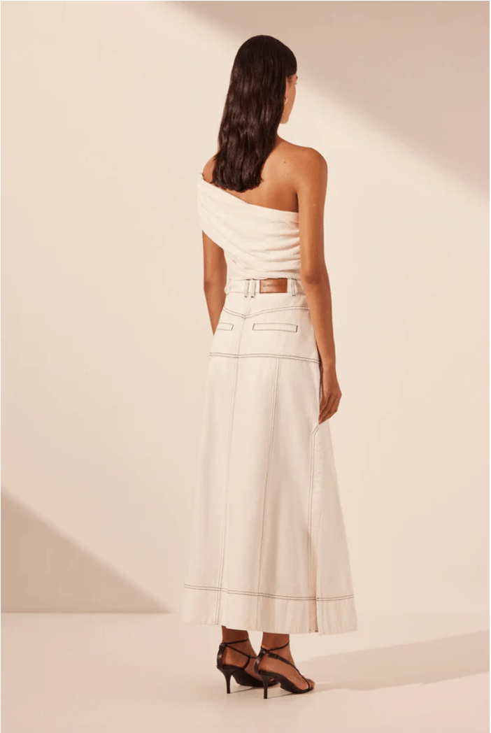 Stella Panelled Midi Skirt - MATTHÉ - 