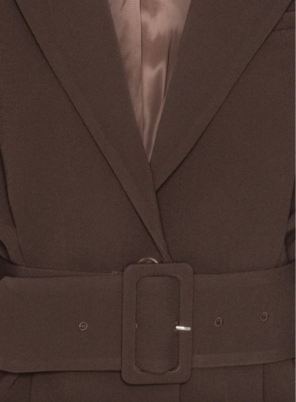 Suiting Belted Blazer | Dark Brown - MATTHÉ - blazer