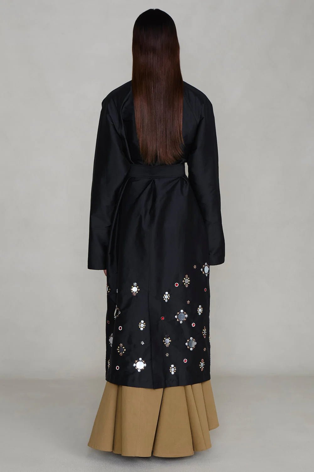 Techno Taffeta Sequin Trench - MATTHÉ - coat