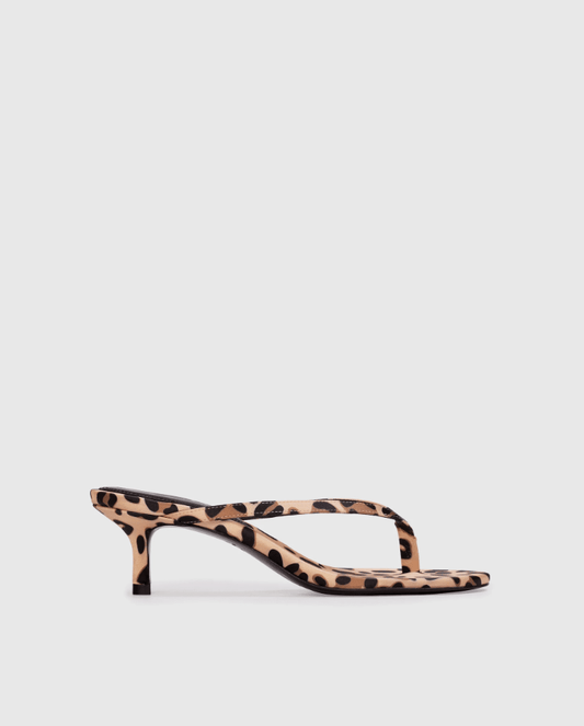 Thong Mules | Cheetah Satin - MATTHÉ - shoes