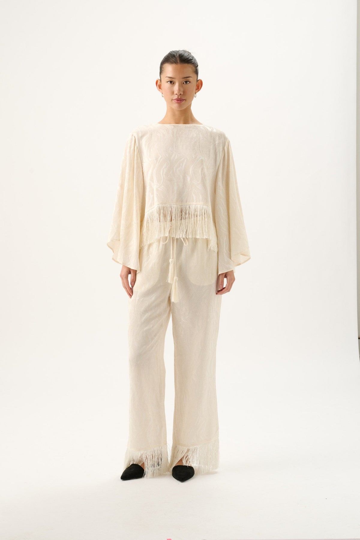 Vali Jacquard Top | Ivory - MATTHÈ - Top