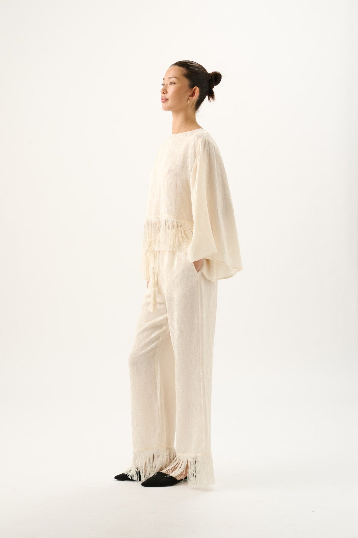 Vali Jacquard Top | Ivory - MATTHÈ - Top