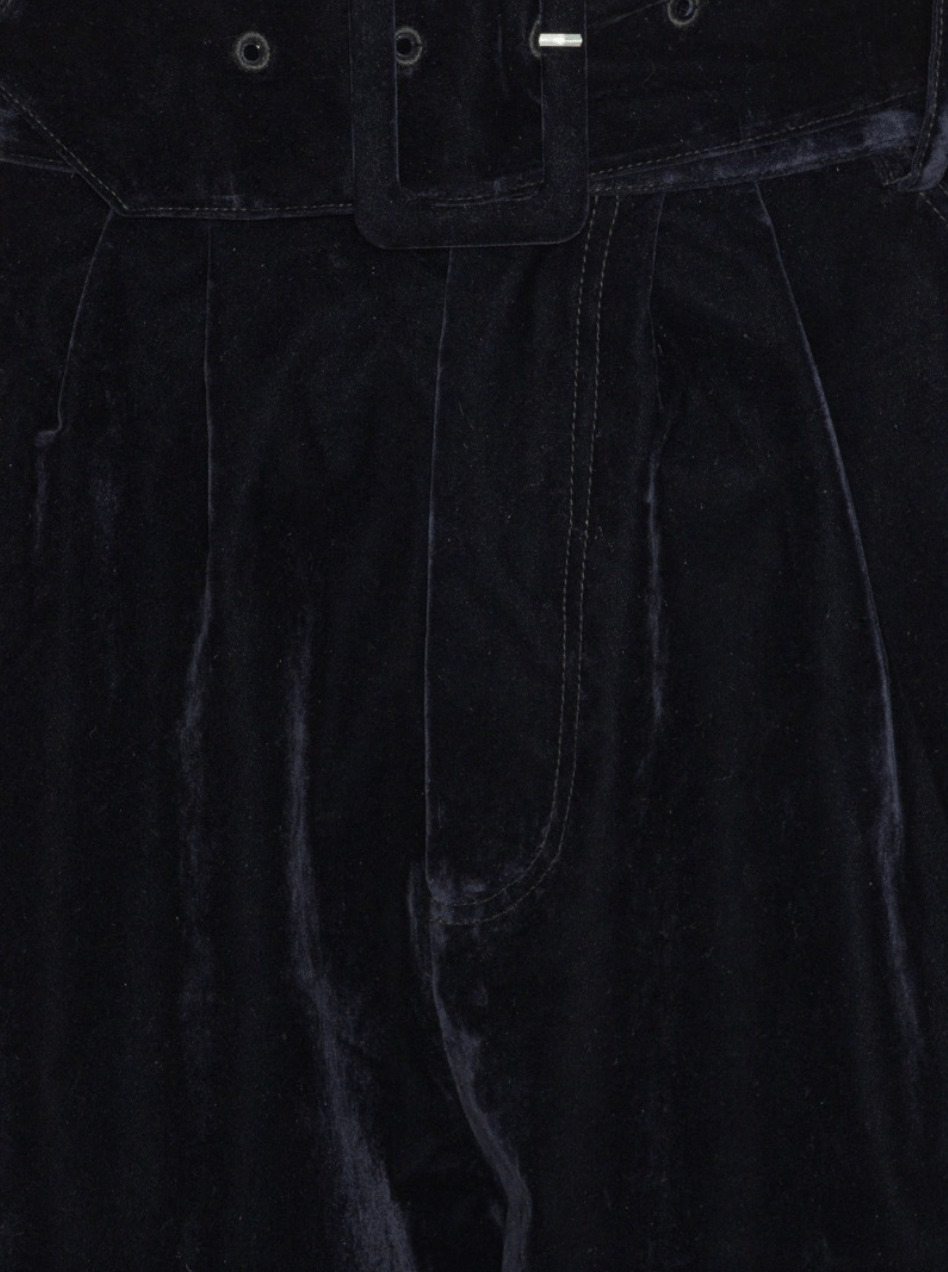 Velvet Belted Pants - MATTHÉ - pants