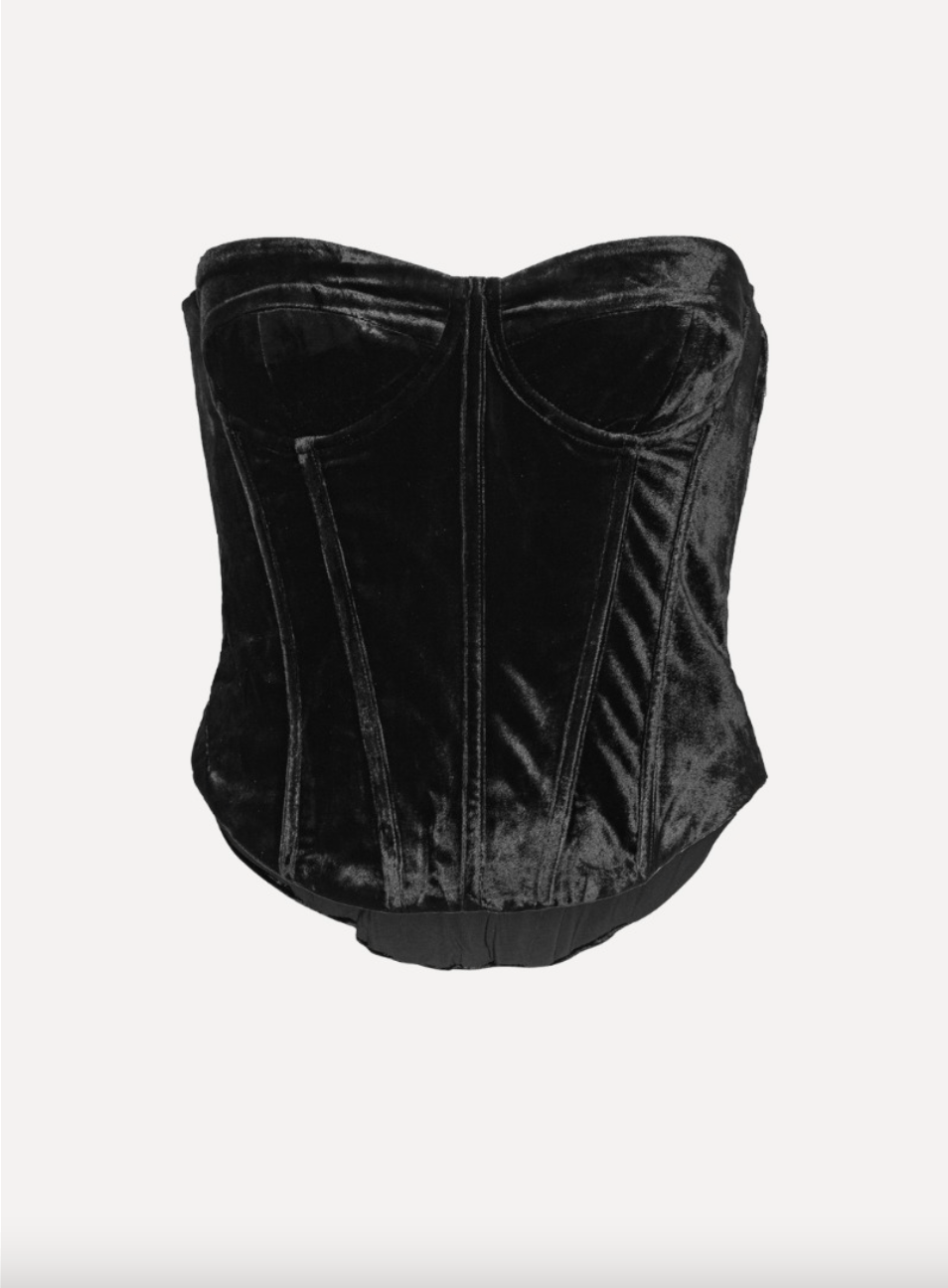 Velvet Bustier Top | Black - MATTHÉ - Bustier