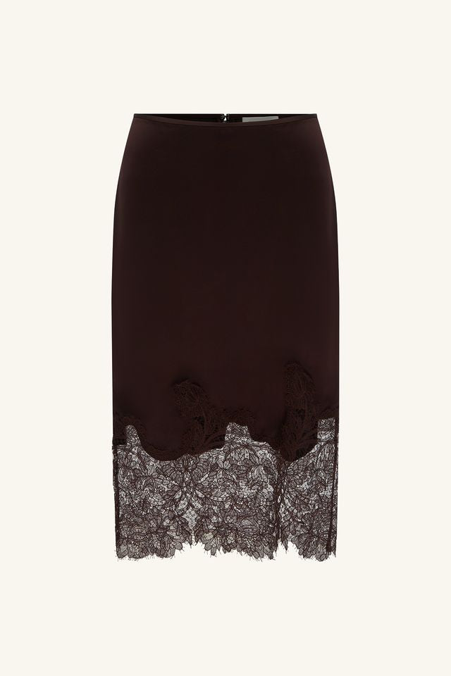 Lucia Lace Midi Skirt | Black